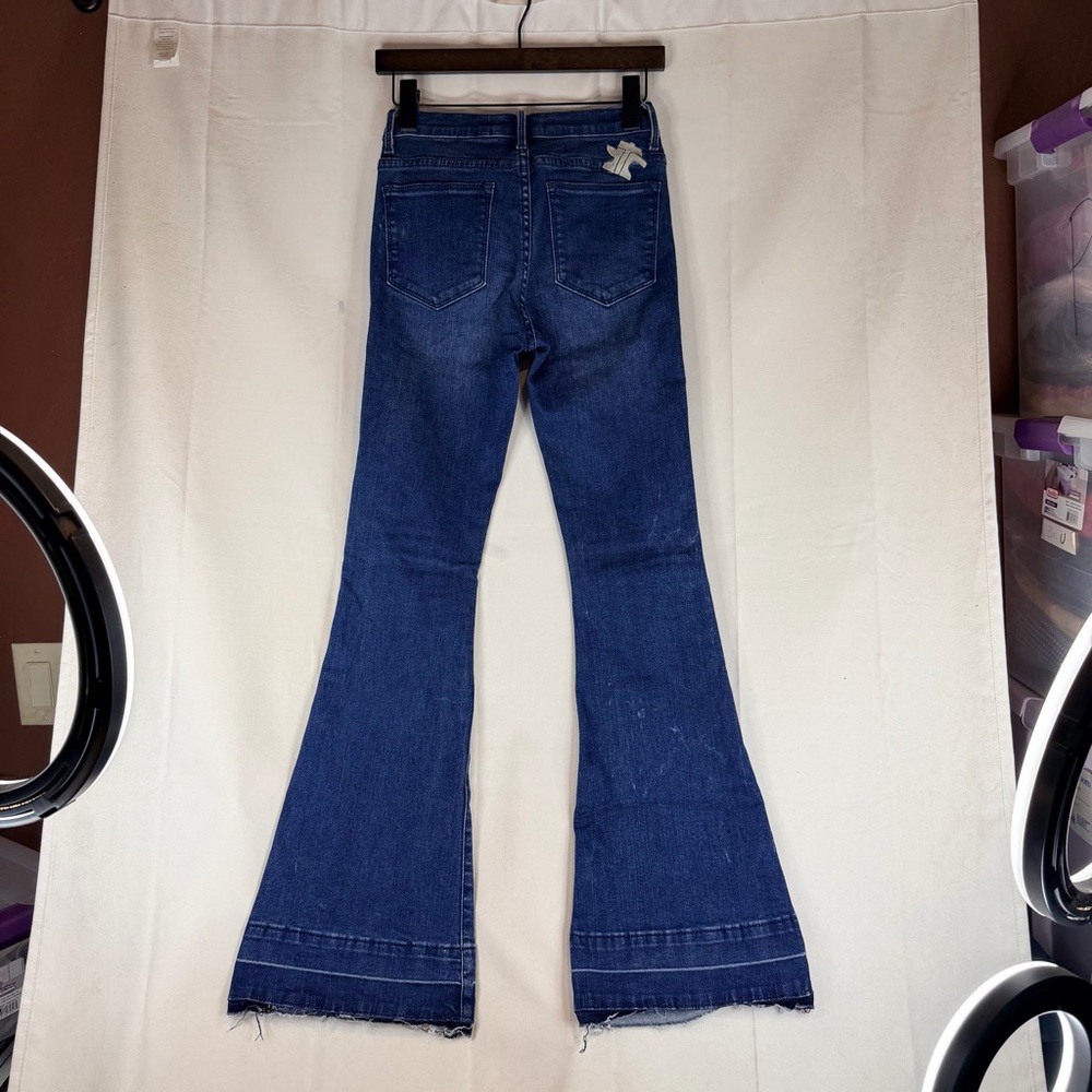 TIN HAUL Women’s Size 26/S Denim Jeans Flare Style Fit Stretch - Picture 11 of 16